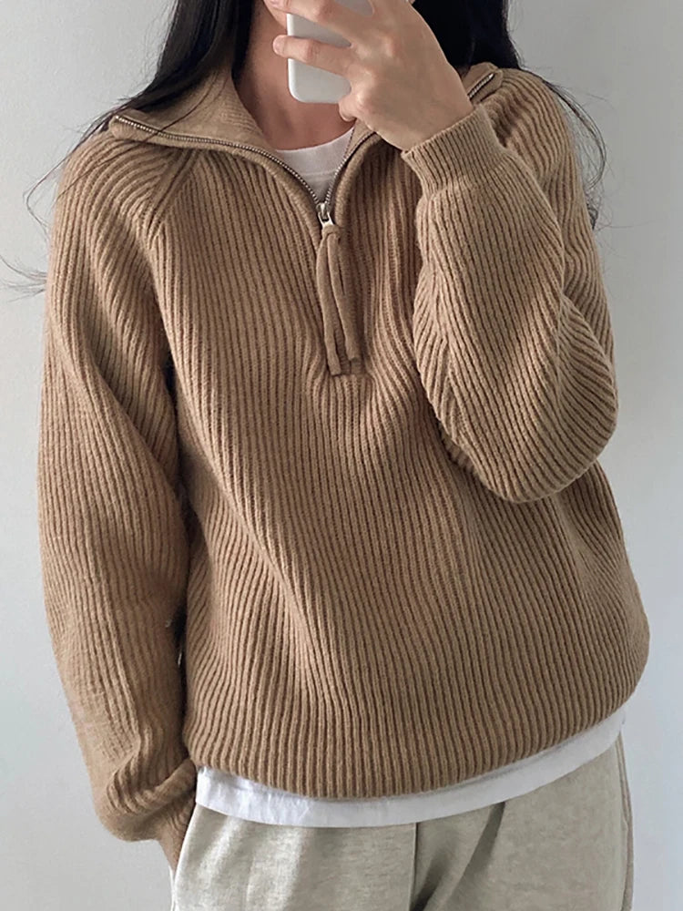 Women's Korean Turtleneck Pullover Sweater
