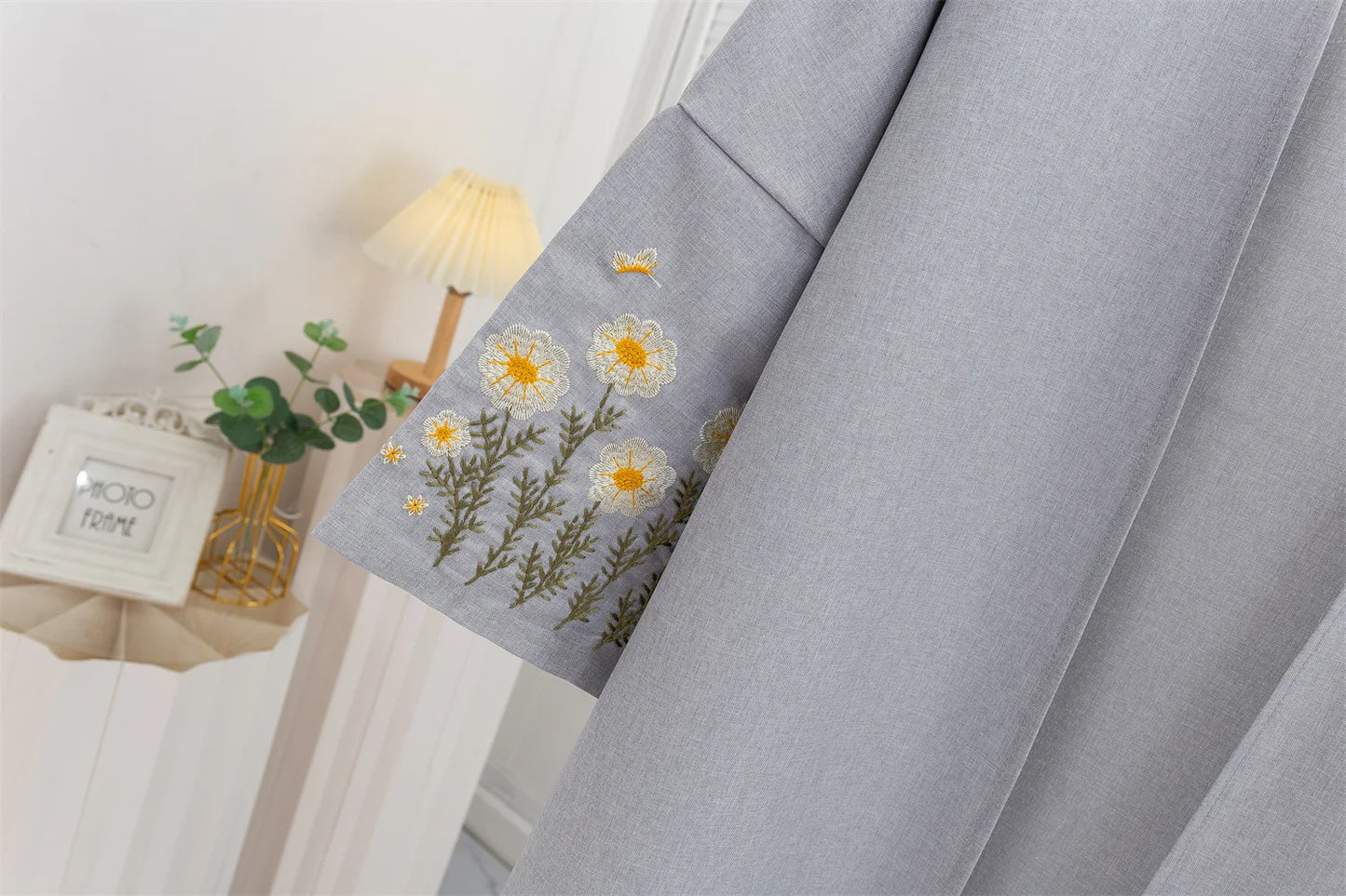 Women's Floral Embroidered Open Abaya