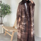 Women's Pleated Open Abaya Maxi Dress