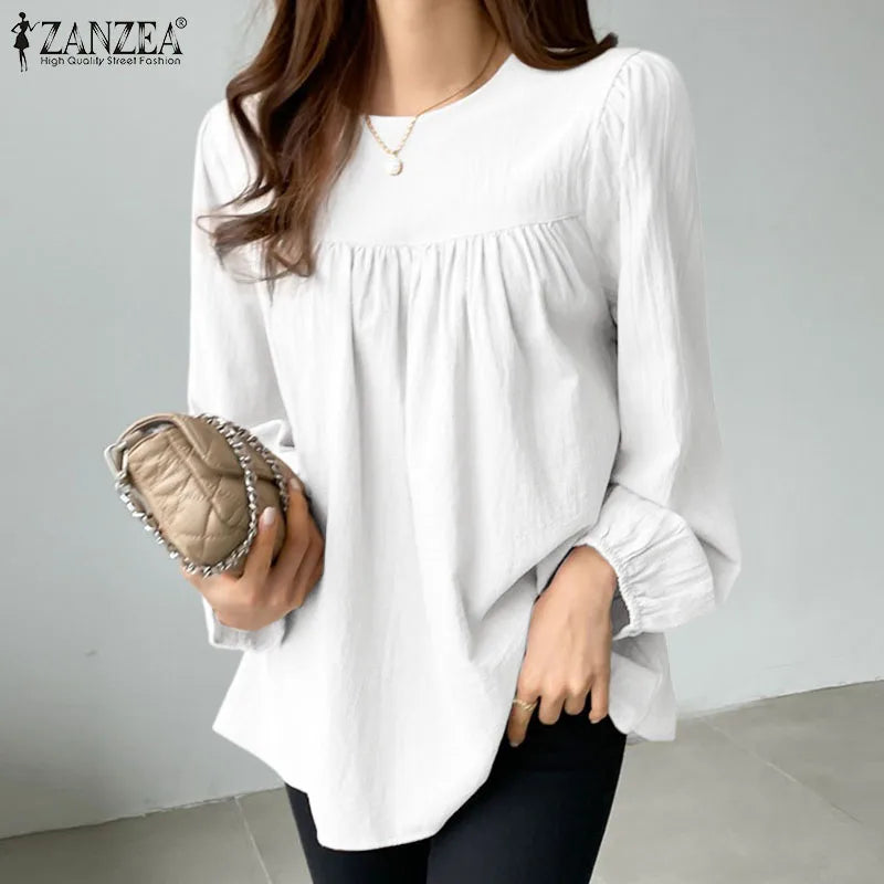 Women's Elegant O-Neck Blouse