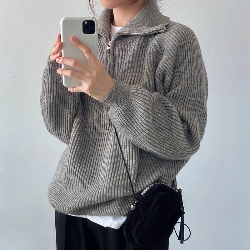 Women's Korean Turtleneck Pullover Sweater