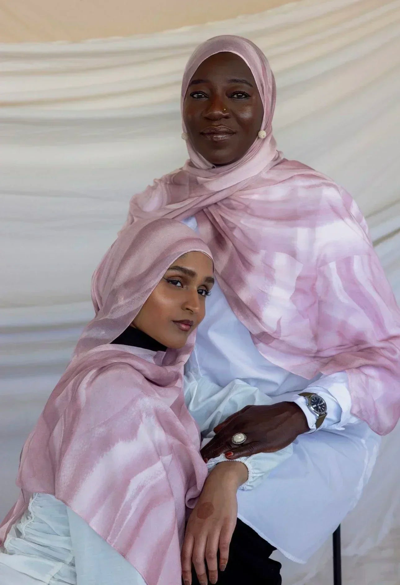 Watercolor Floral Cotton Hijab