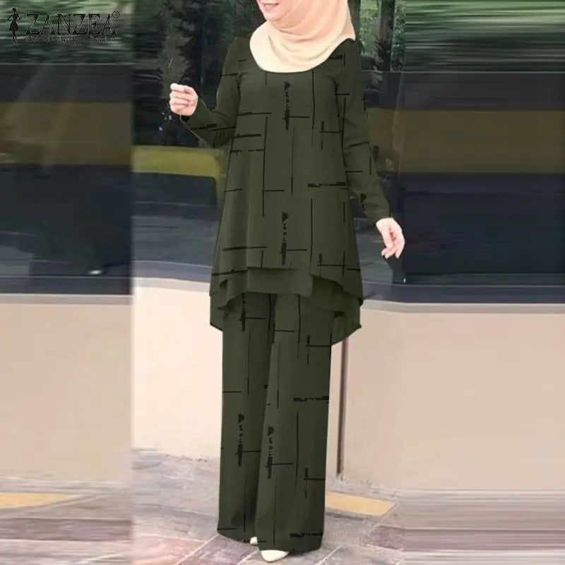 Women's Floral 2-Piece Tracksuit Set