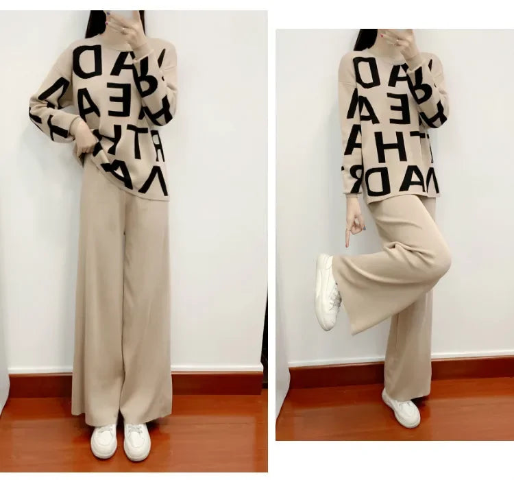 Women's 3-Piece Knit Tracksuit Set