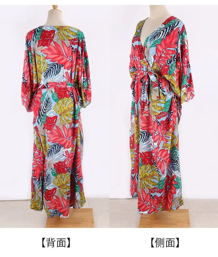 Women's Bohemian Printed Beach Kaftan