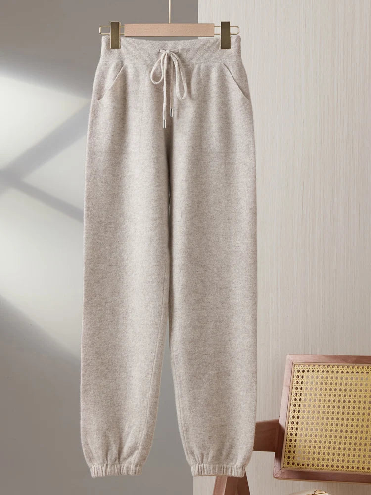Women's Wool Slim-Fit Winter Pants