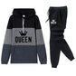 Women's Queen Print Hoodie & Sweatpants Set
