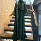 Women's Embroidered Abaya Dress with Scarf