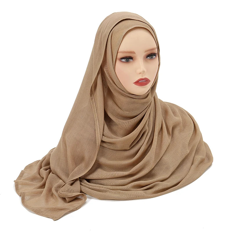 Large Plain Modal Hijab