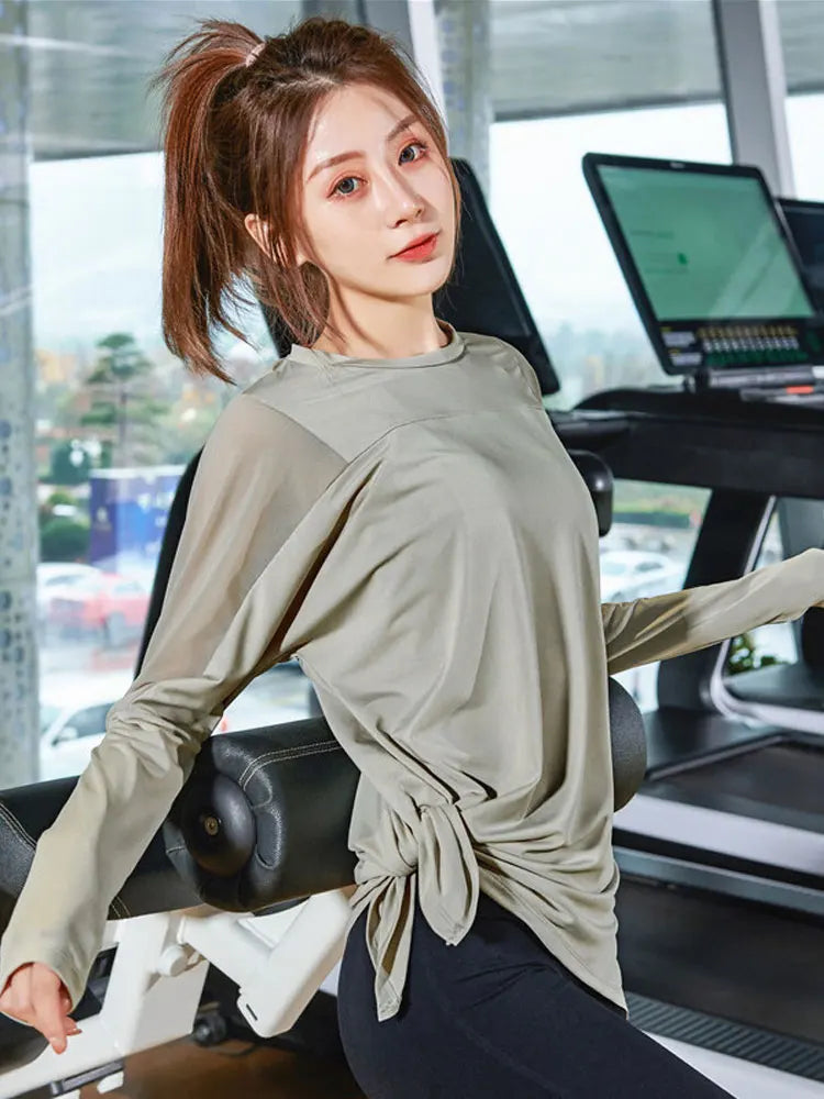 Women's Loose Long-Sleeve Yoga Top