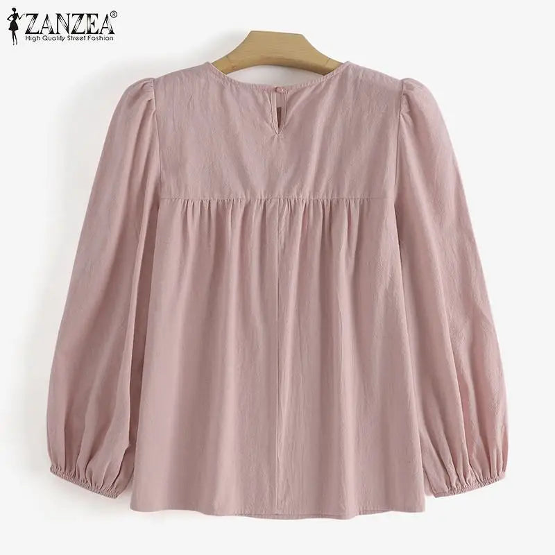 Women's Elegant O-Neck Blouse