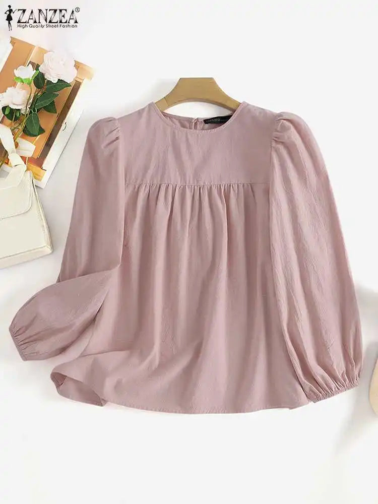 Women's Elegant O-Neck Blouse