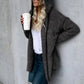 Women's Long Sleeve Hooded Cardigan Coat