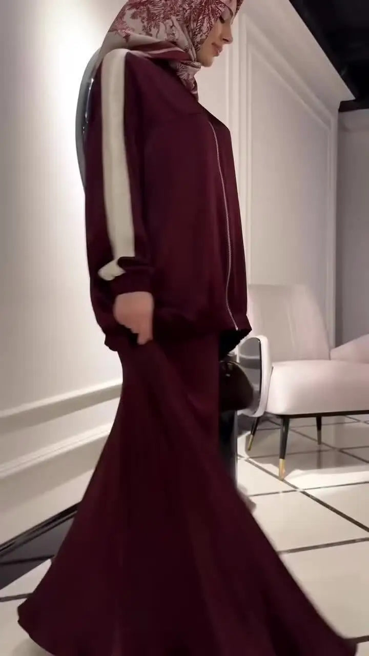 Women's Muslim Jacket & Skirt Set