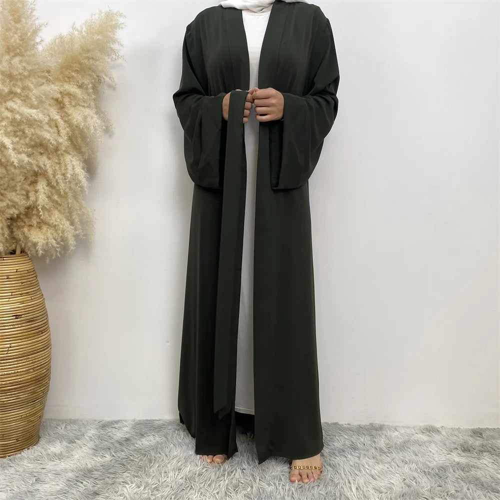 Solid Color Kimono Abaya