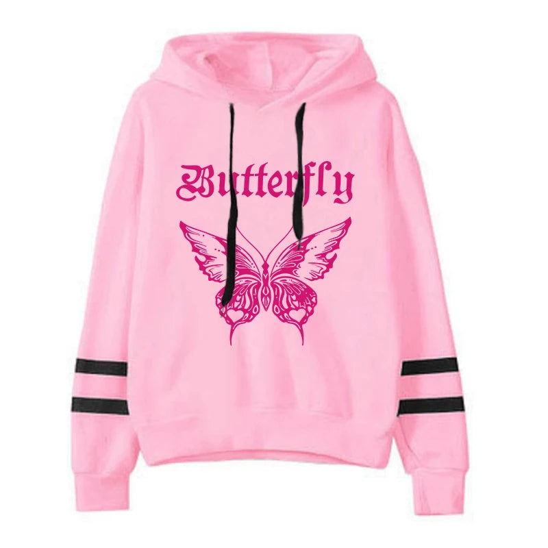 Women's Butterfly Print Hoodie