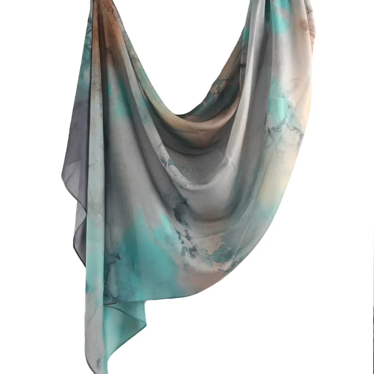 Watercolor Tie-Dye Cotton Hijab