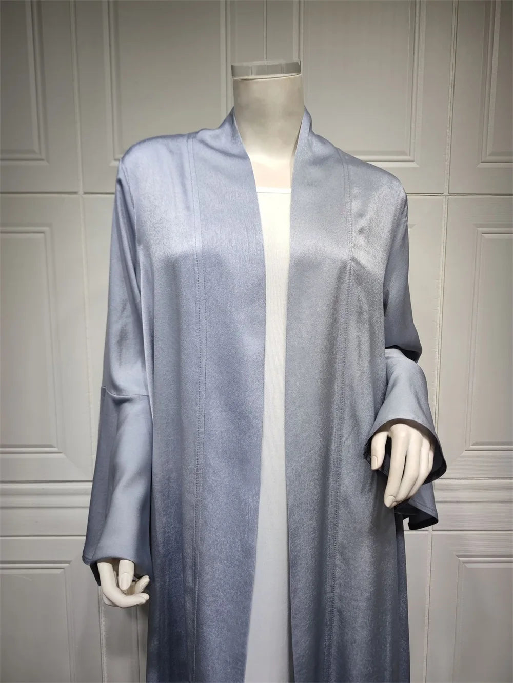 Ruffle Sleeve Open Abaya Kimono