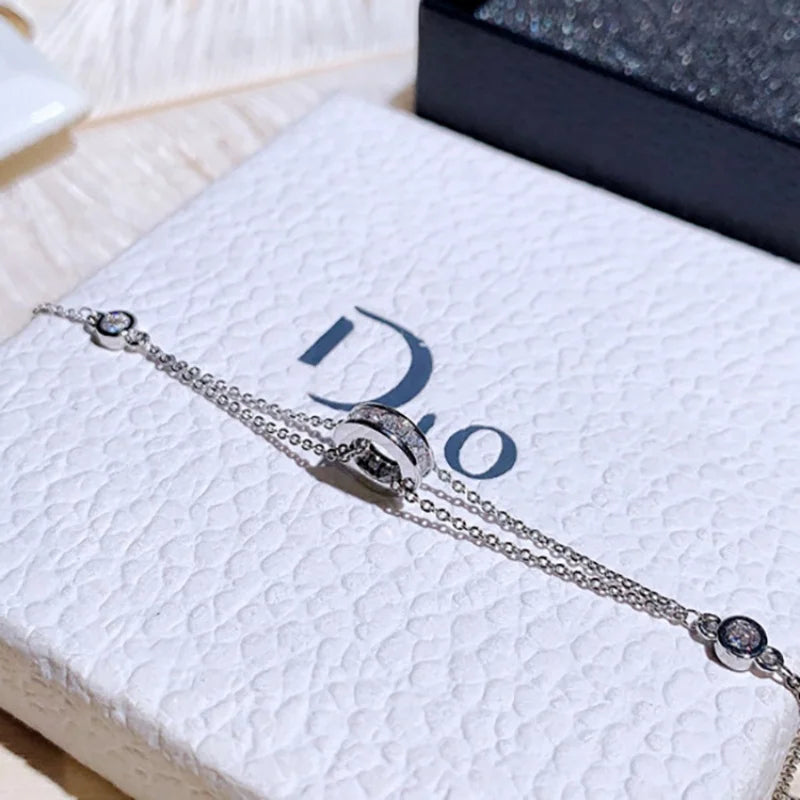 IFYOUOO Diamond Charm Bracelet