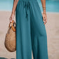 Women's Wide-Leg Drawstring Summer Pants