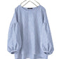 Women's Striped O-Neck Blouse