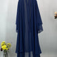 Chiffon Open Abaya Kaftan for Women