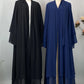 Chiffon Open Abaya Kaftan for Women