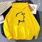 Women's Cute Cat Print Hoodie