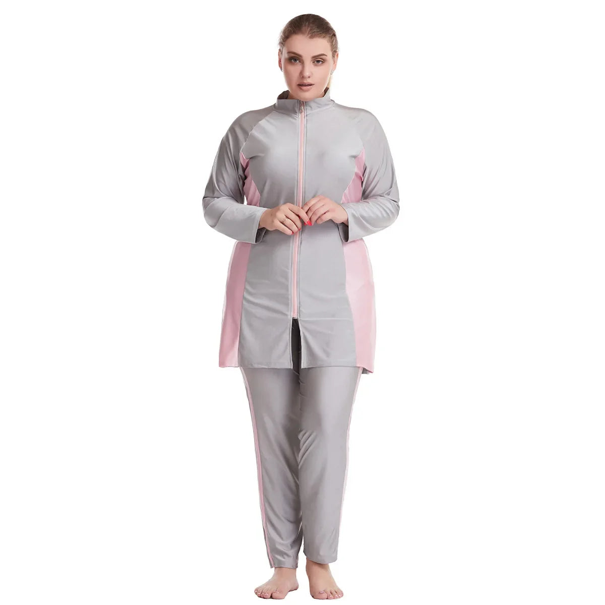 3-Piece Zipper Burkini Set