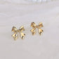 Bow & Gold Earrings Set
