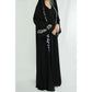 Women's Embroidered Abaya Dress with Scarf