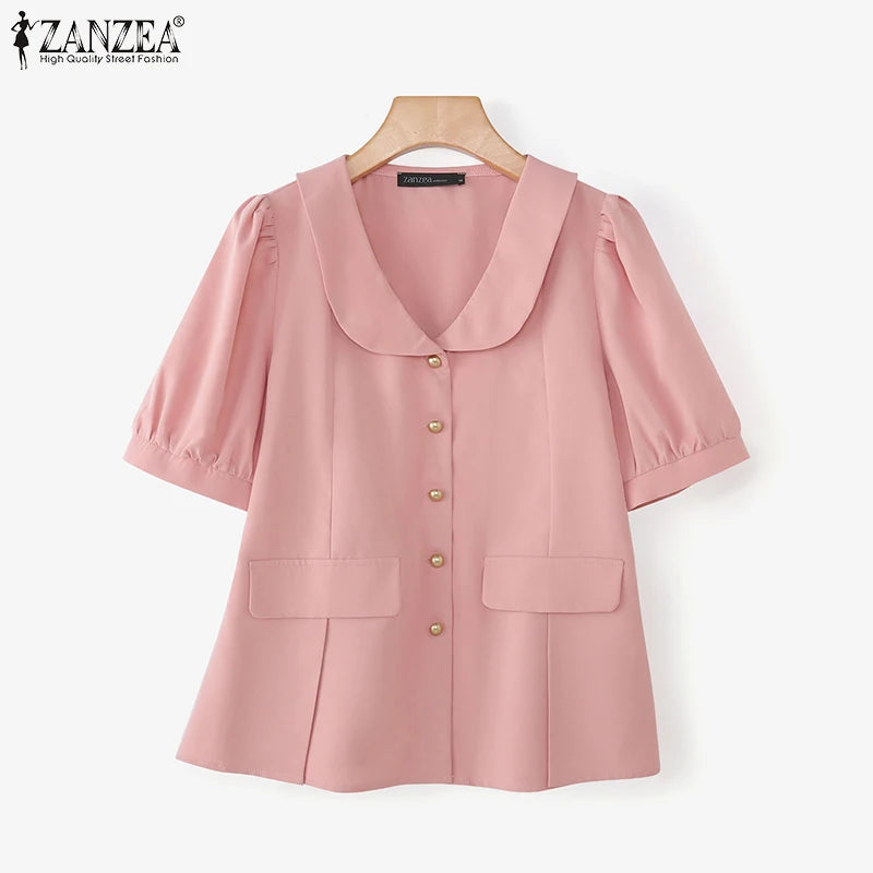 Women's Elegant Puff Sleeve Blouse