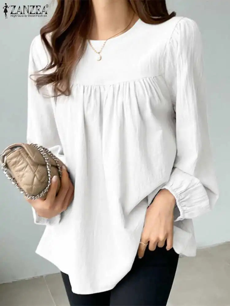 Women's Elegant O-Neck Blouse