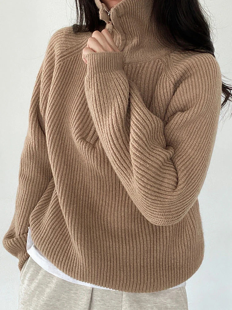 Women's Korean Turtleneck Pullover Sweater