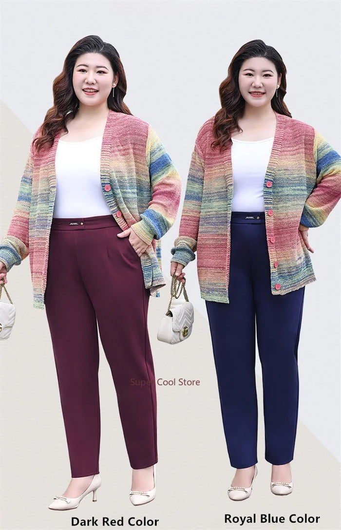 Women's Plus-Size High-Waist Pencil Pants