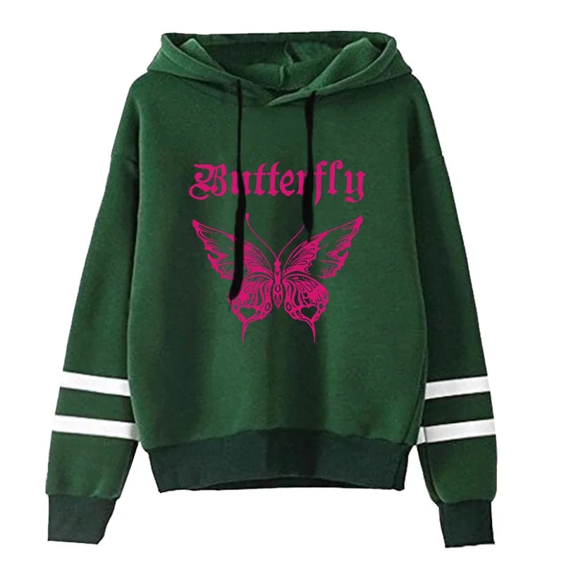 Women's Butterfly Print Hoodie