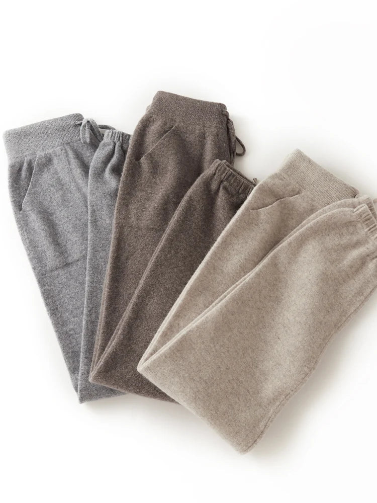 Women's Wool Slim-Fit Winter Pants