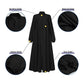 Women's Zipper Front Abaya Kaftan Dress