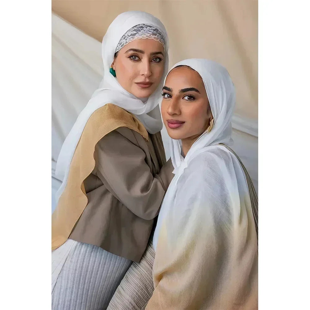 Watercolor Floral Cotton Hijab