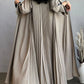 Contrast Trim Open-Front Abaya Cardigan