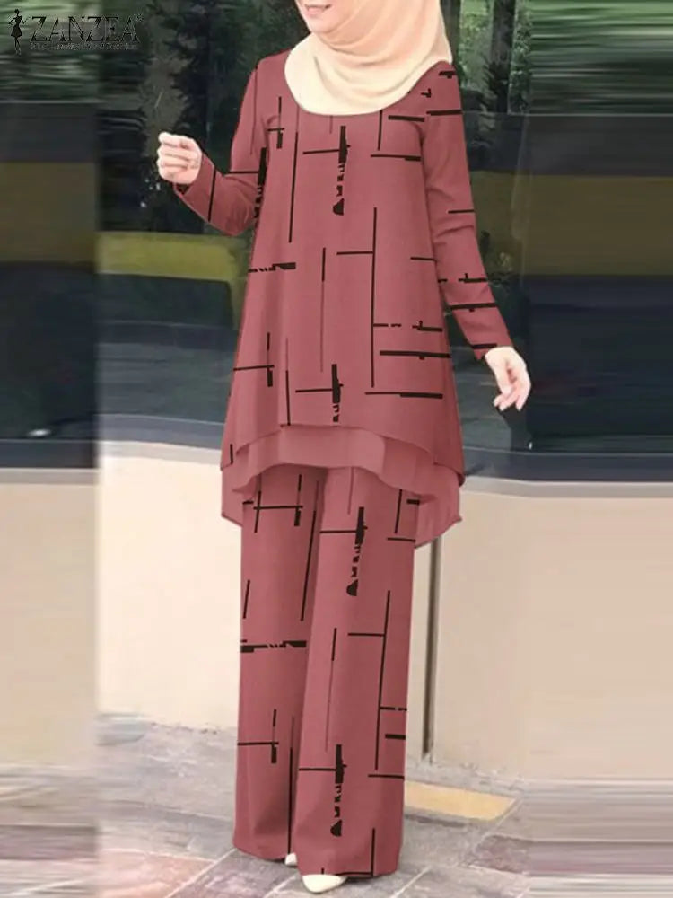 Women's Floral 2-Piece Tracksuit Set