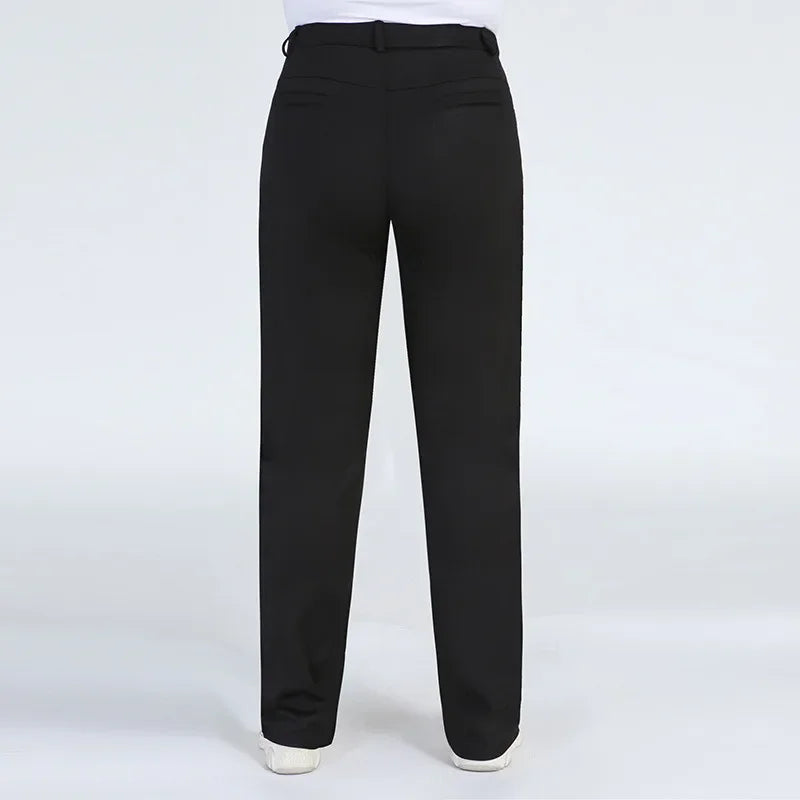 Women's Plus-Size Stretch Black Pants