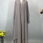 Chiffon Open Abaya Kaftan for Women