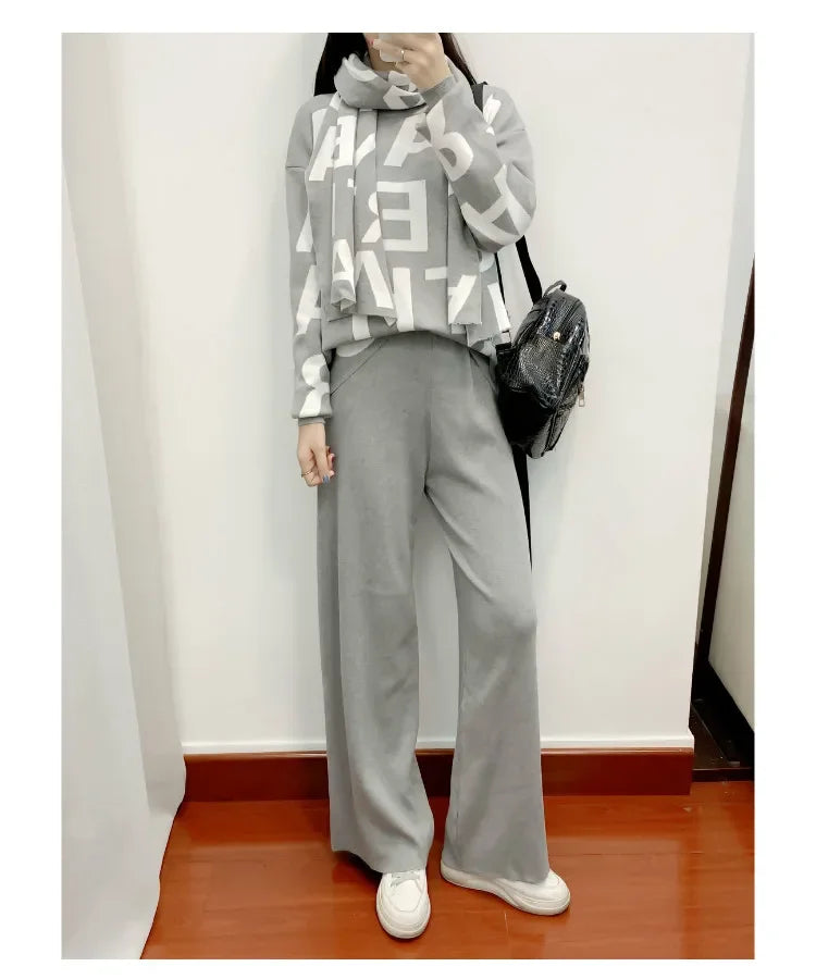 Women's 3-Piece Knit Tracksuit Set