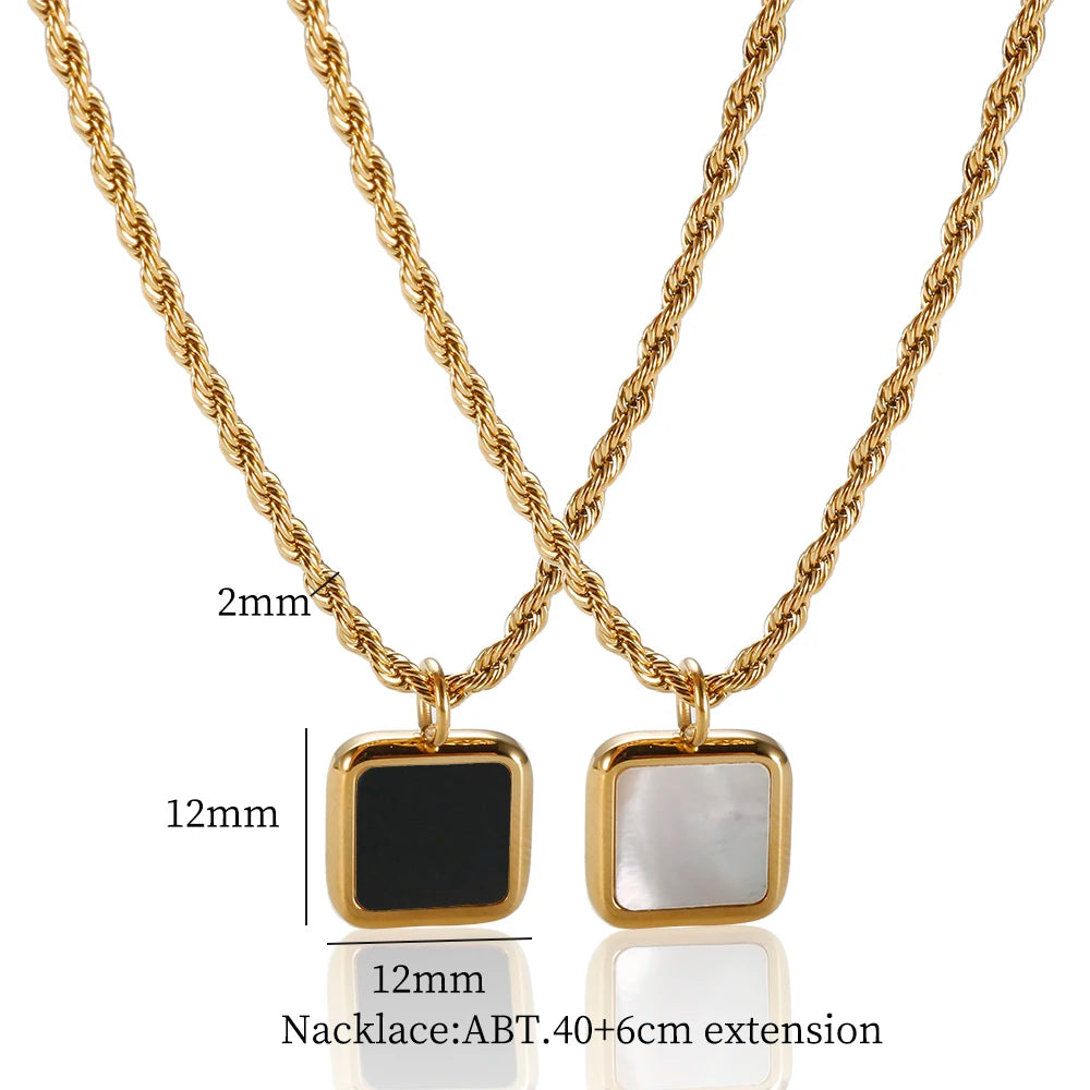 Elegant Agate Stone Necklace