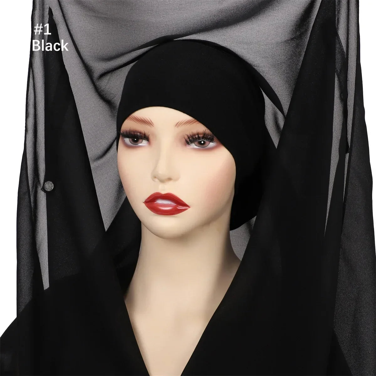 Instant Chiffon Hijab with Magnetic Buckle