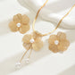 Elegant Pearl Flower Jewelry Set