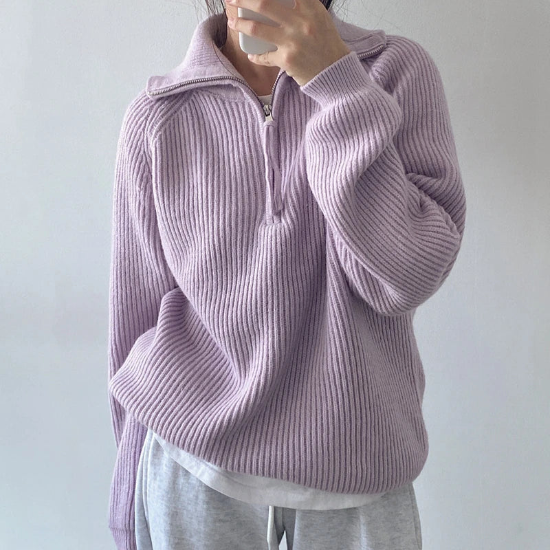 Women's Korean Turtleneck Pullover Sweater