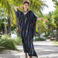 Plus-Size Women's Beach Kaftan Cover-Up