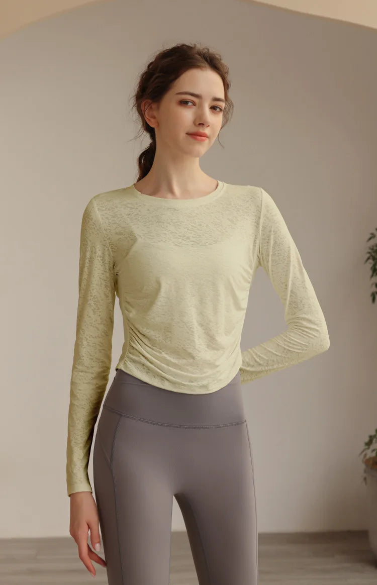 Women's Long Sleeve Slim Yoga Top